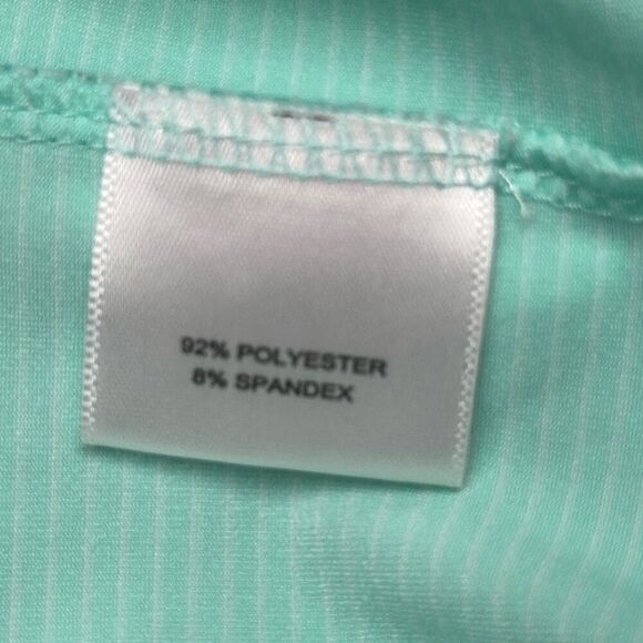 Peter Millar Summer Comfort Green Neon Stripe Polo size XL - Picture 7 of 9